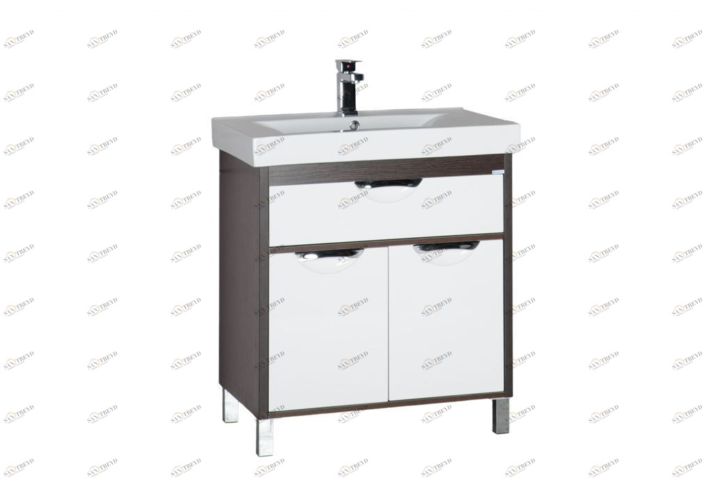 Тумба с раковиной Aquanet Гретта 75 венге 0017158400169712