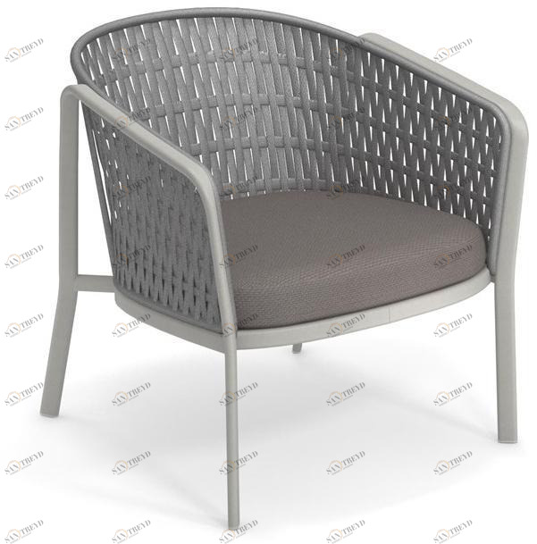 emu Кресло для отдыха из алюминия и плоского троса Carousel 1218