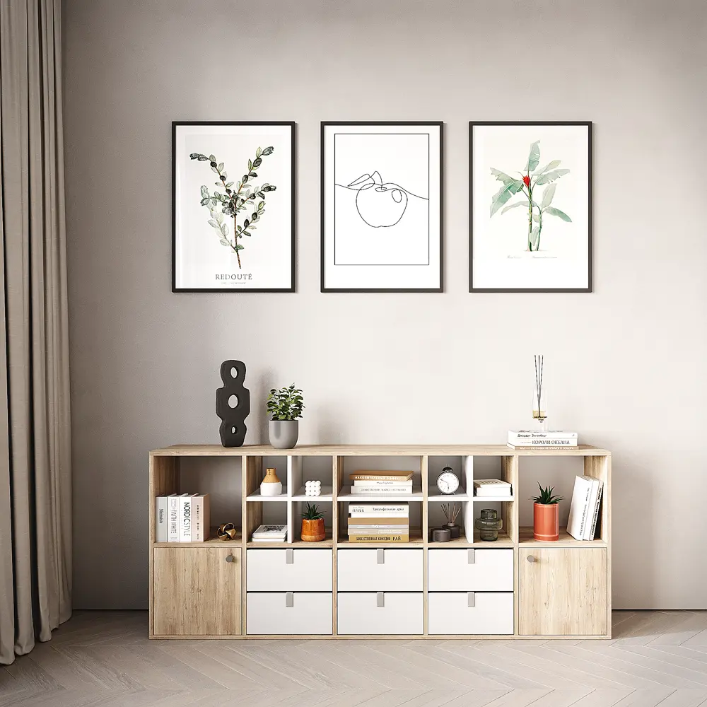 Стеллаж KONSENSA Руан 10 секций 70x173x31.7 см ЛДСП цвет дуб комано STLM-2176079 - Вид №6