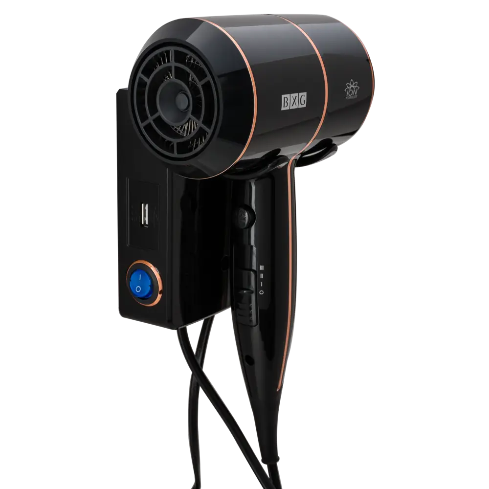 Фен BXG 1600 Н2, 1800 Вт, цвет черный BXG-1600 STLM-2095845 - Вид №2