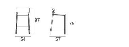 Алюминиевый штабелируемый высокий садовый стул emu Shine ARCH-00114763 - Вид №5