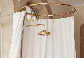 Gentry Home Карниз для штор для душа Shower curtain rail Никель GH102732  - Вид №1