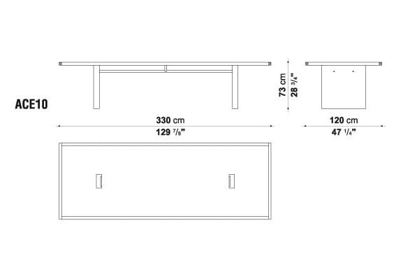 Прямоугольный стол для совещаний B&B Italia Project AC Executive ARCH-00013684 - Вид №1