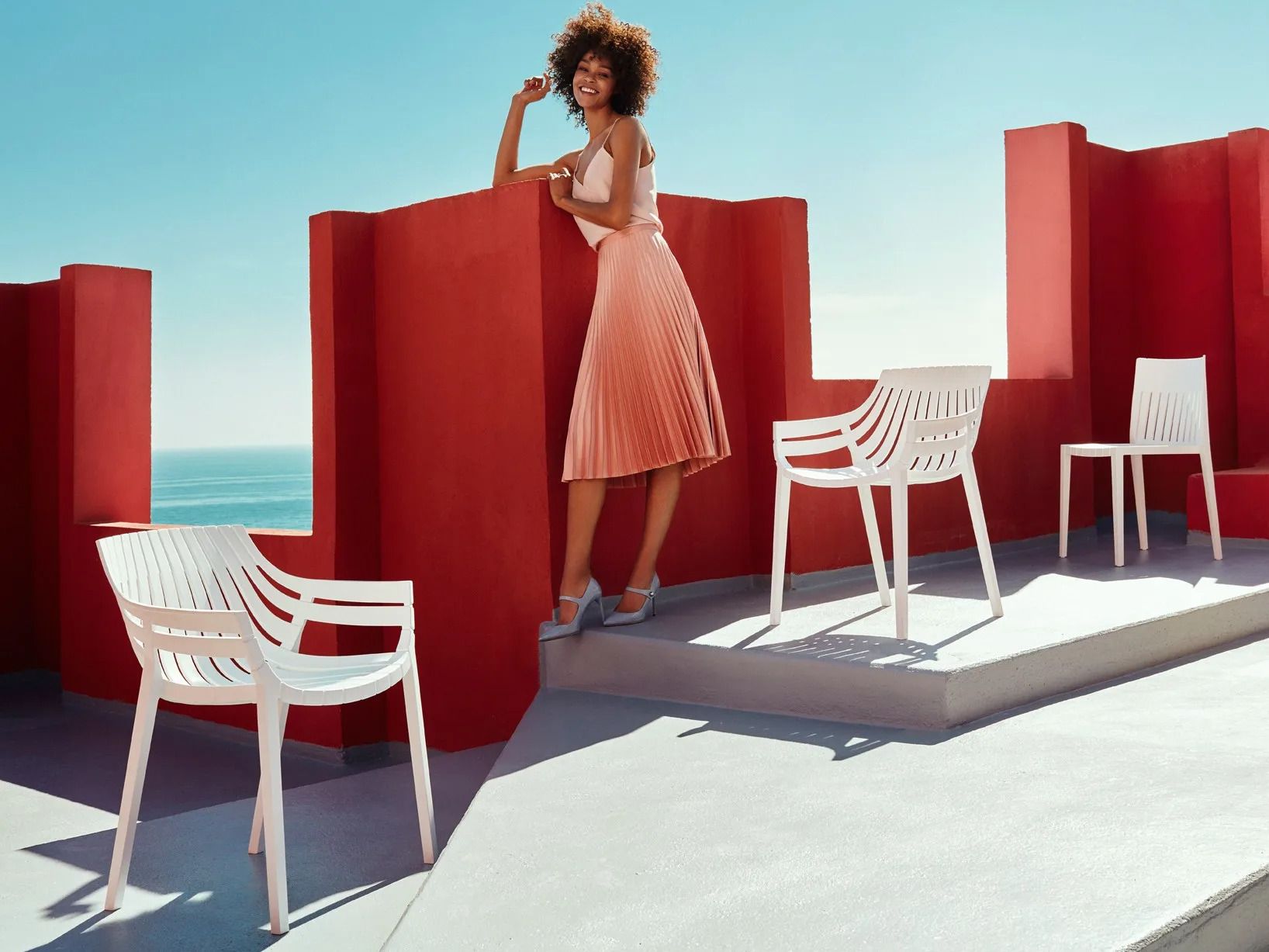 Полипропиленовый садовый стул Vondom Spritz ARCH-00062920 - Вид №5