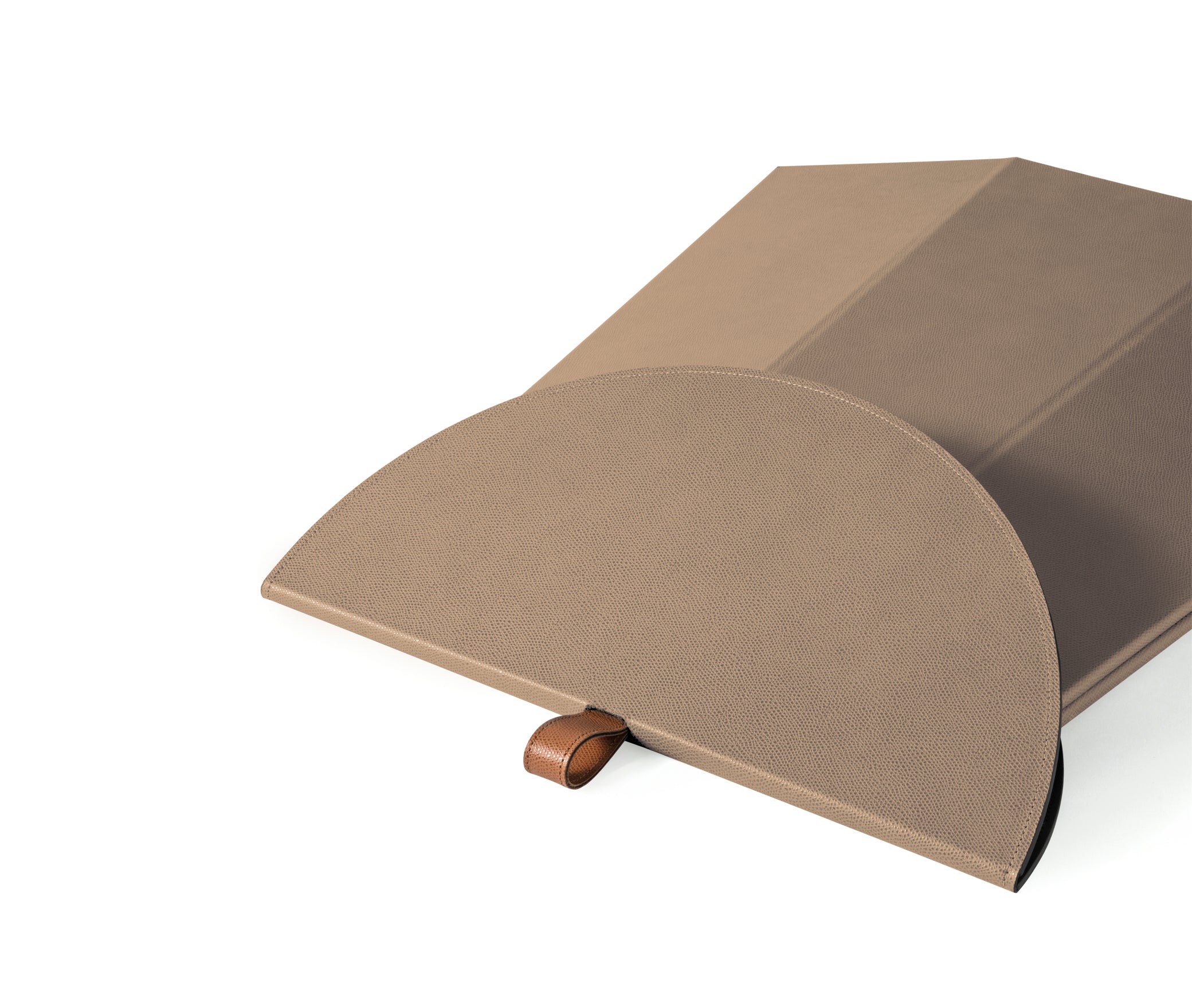 Складной стол Aile - Ø 44X В50 см / зернистая кожа_biscuit Pinetti 00.1205.029.023 - Вид №3