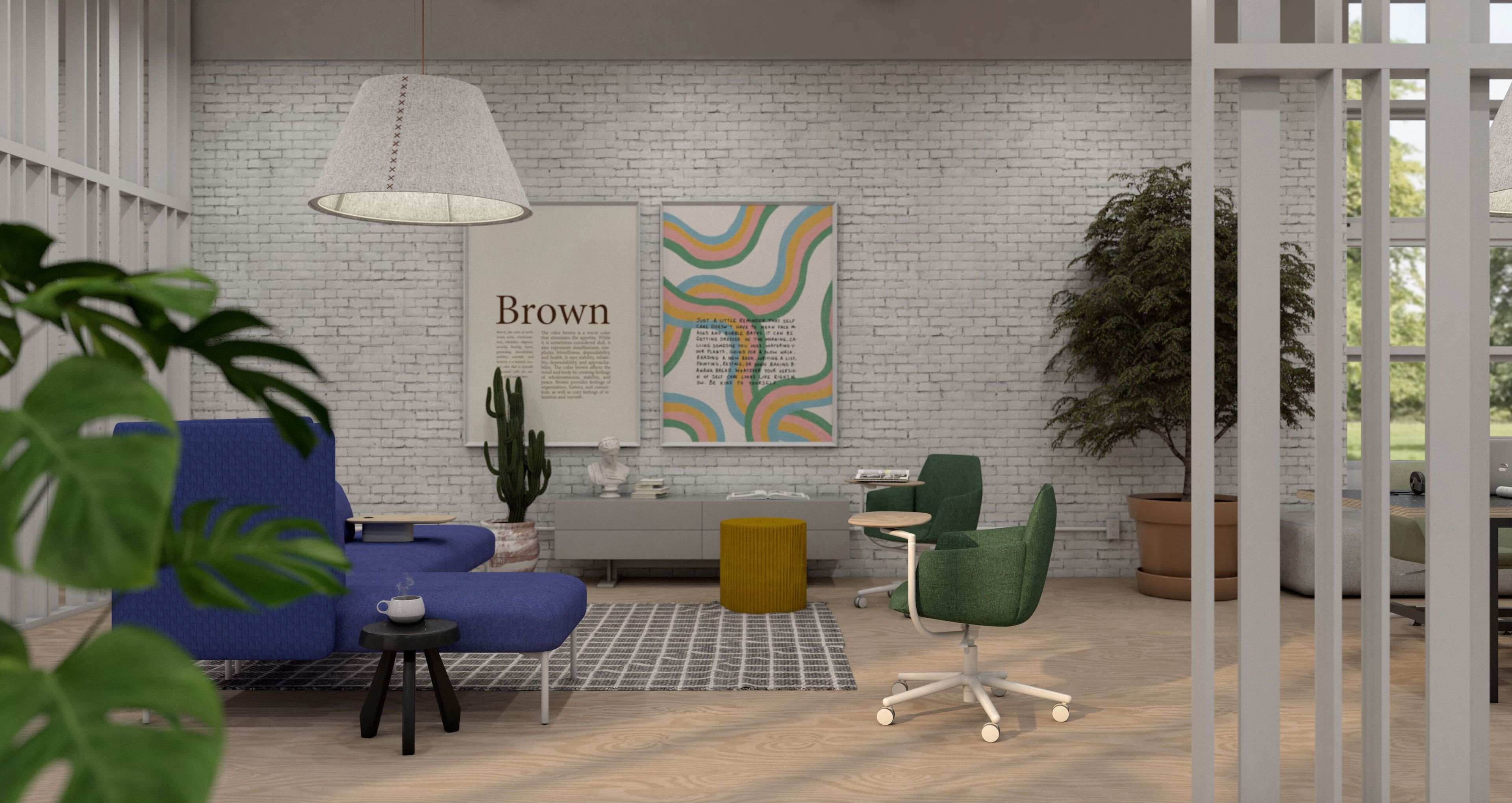 Тканевый поворотный стул для конференций с опрокидыванием Haworth POPPY ARCH-00141641 - Вид №2