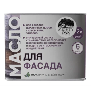 Масло для фасадов Mighty Oak цвет прозрачно-медовый 2 л
