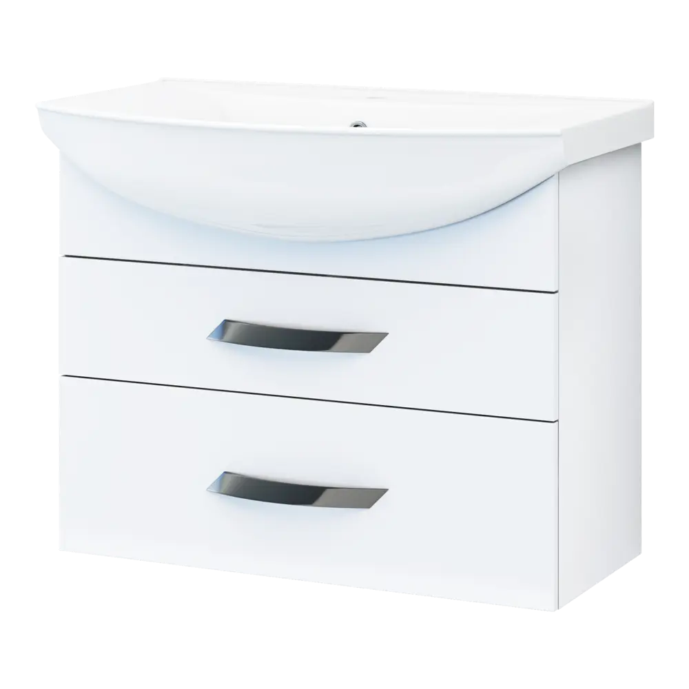 Тумба под раковину Vigo Moss подвесная 75 см, цвет белый STLM-2071506 - Вид №2