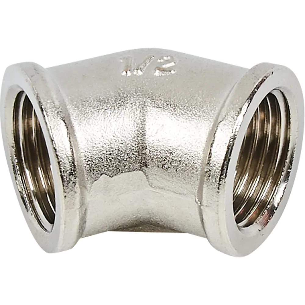 Угол 45° Valtec 1/2" ВР мм никелированная латунь S09110004 STLM-2138115
