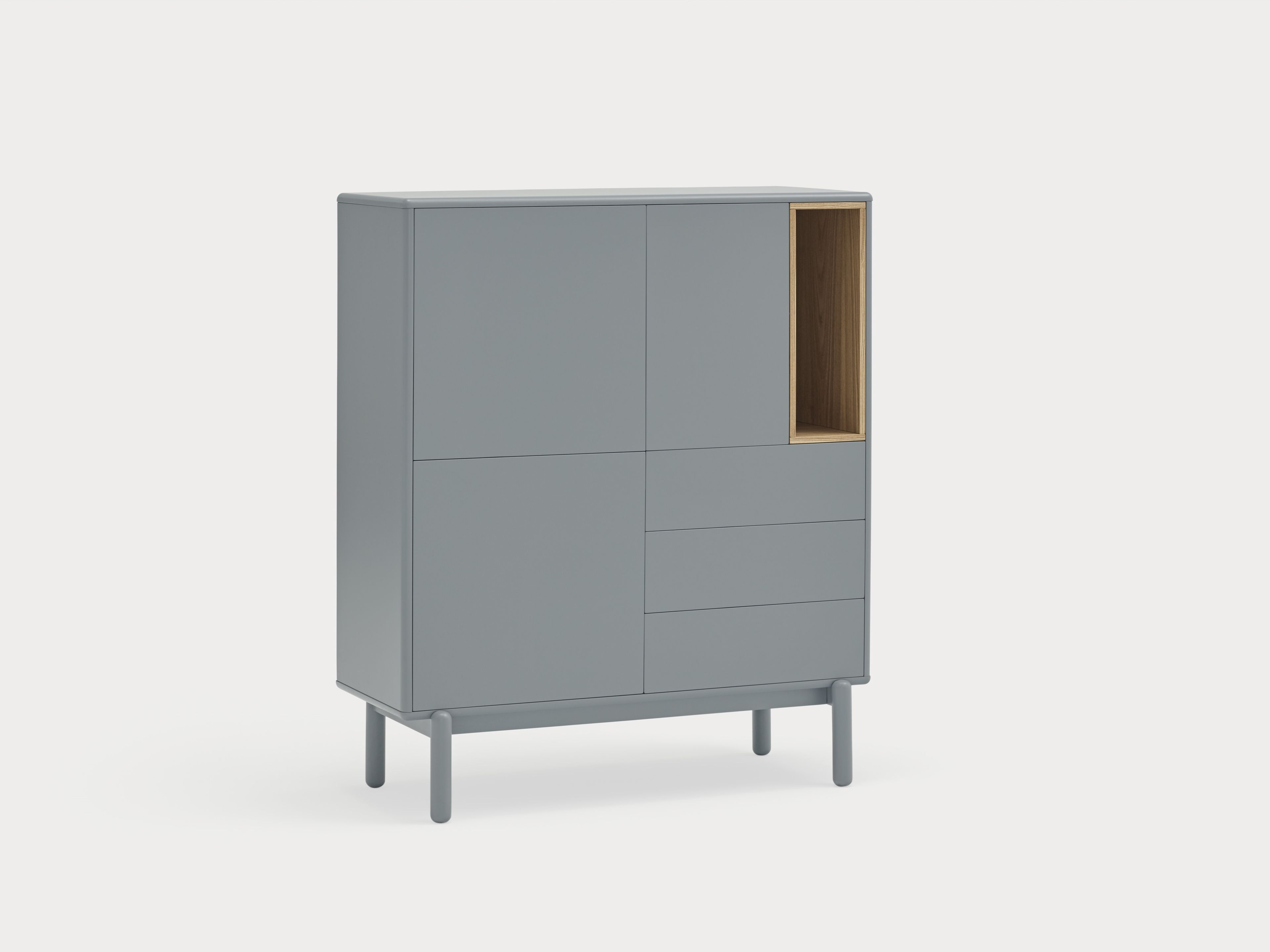 Шкаф из МДФ с распашными дверцами и ящиками TEULAT Corvo ARCH-00150024 - Вид №2