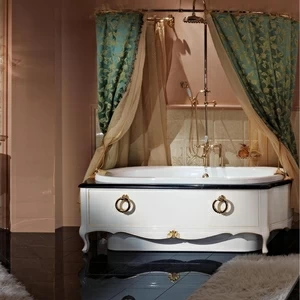 Ванна отдельно стоящая с аэромассажем 13P500 LINEATRE Gold Componibile