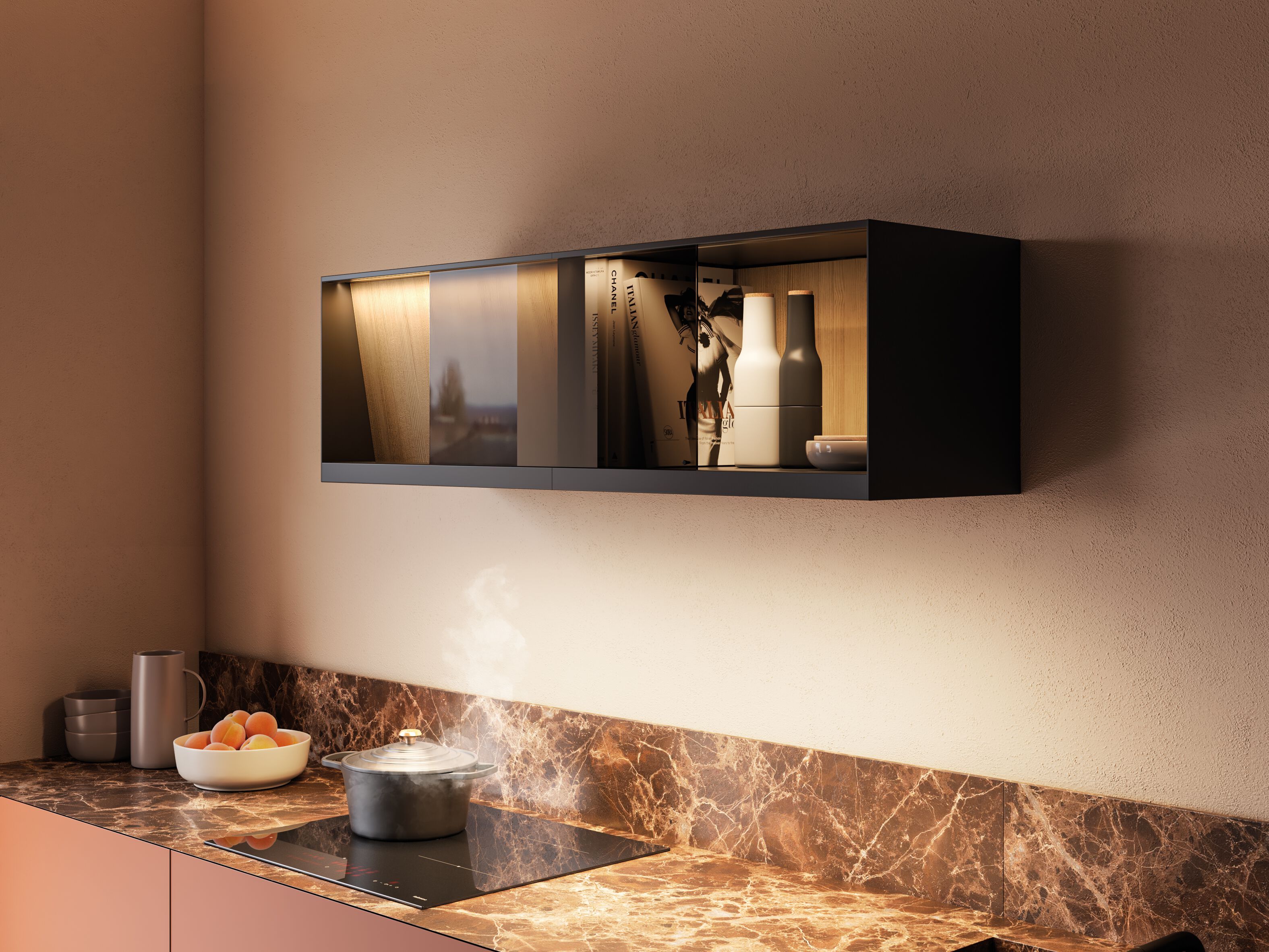 Стальная вытяжка со встроенным настенным освещением Falmec дизайн ARCH-00027134 - Вид №2