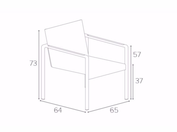 Садовое кресло Batyline® с подлокотниками Royal Botania Alura ARCH-00089769 - Вид №8