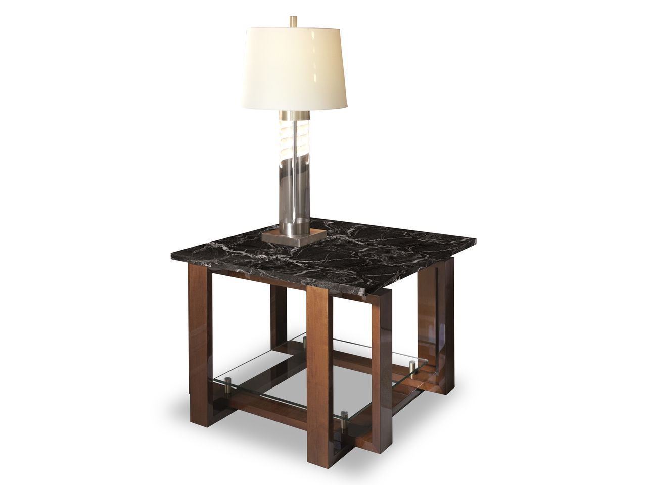 Высокий квадратный мраморный журнальный столик Hurtado Evolution ARCH-00042507