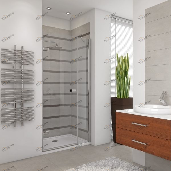Душевая дверь в нишу 110x200 GK-862BP стекло прозрачное 6 мм GUTEWETTER TREND DOOR 110X200GK862BP