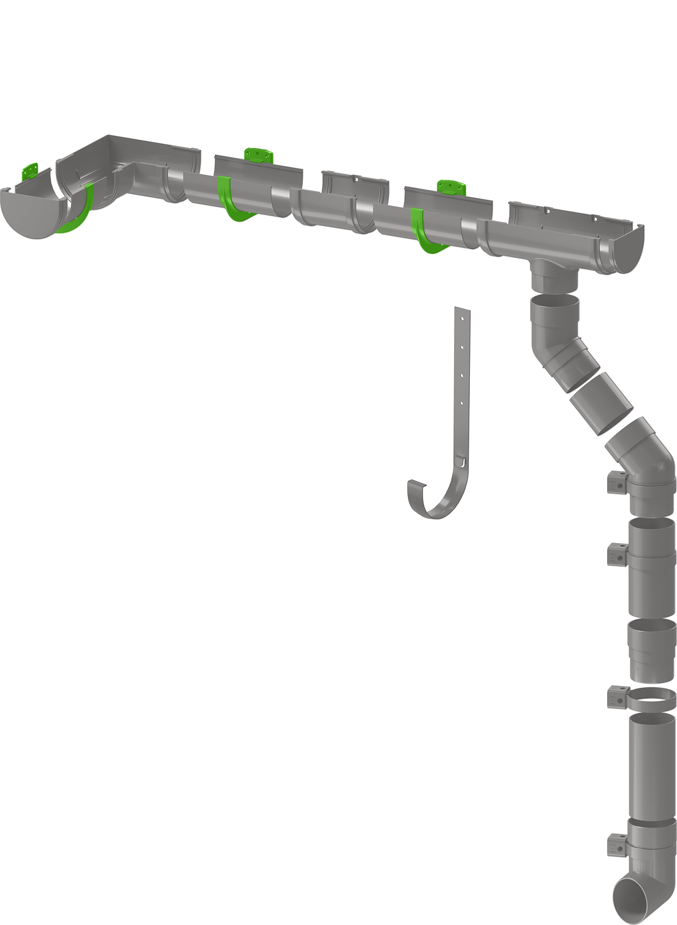 81930134 Кронштейн желоба Dacha 120 мм зелёный STLM-0014098 DÖCKE  - Вид №4