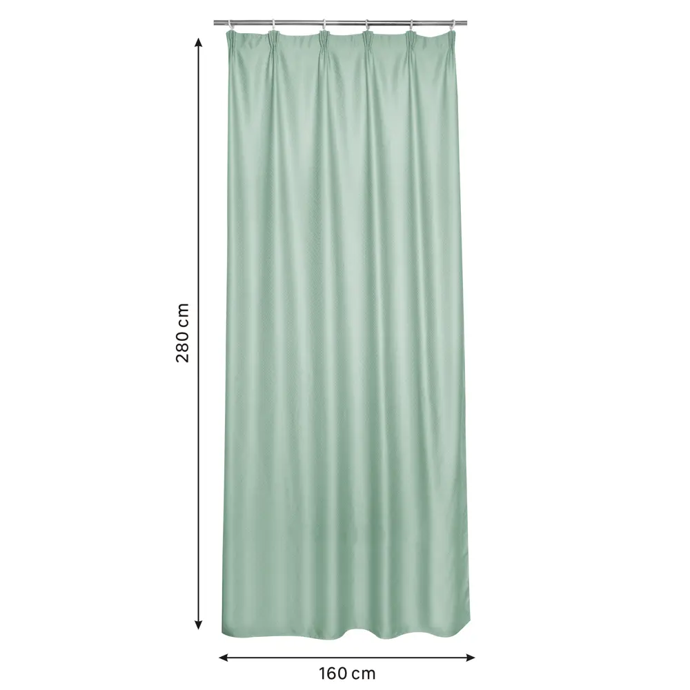 Штора на ленте Inspire Kulma 160x280 см цвет зеленый 88311127 STLM-2162361  - Вид №1