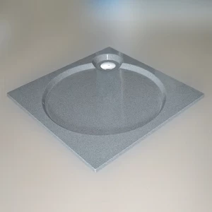 Душевой поддон 100X100X2 СМ Q-СЕРЫЙ GUTEWETTER