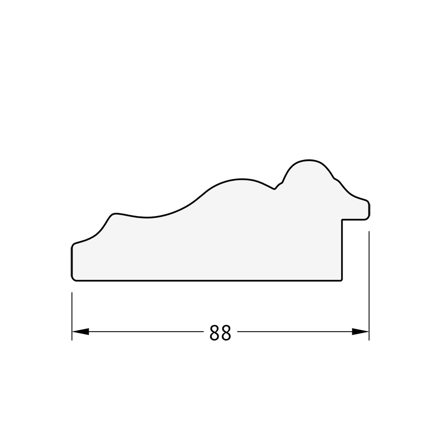BY 1277 Зеркало с фацетом в багетной раме - римское серебро 88 mm EVOFORM Exclusive - Вид №3