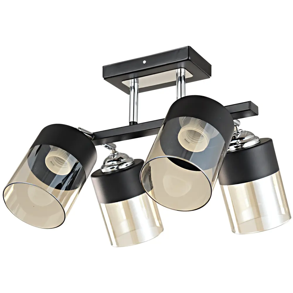 Люстра потолочная KREAFORTA Vereya 4 ламп цвет черный STLM-2118165 - Вид №4