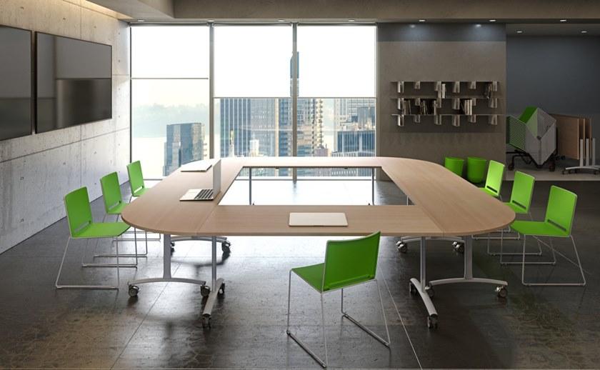 IBEBI Стол для переговоров со складной столешницей на колесиках Archimede project sun-id-1482125 - Вид №11