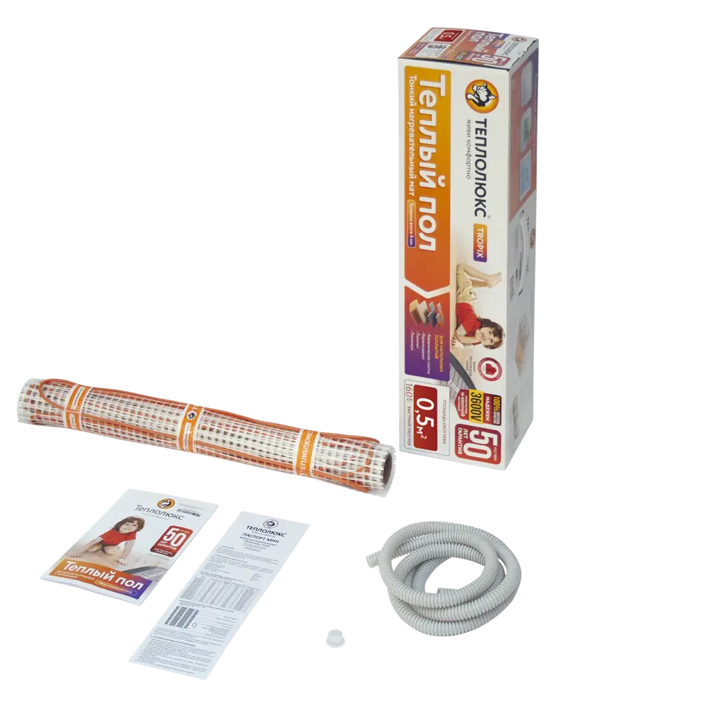 Теплолюкс Tropix - нагревательный мат для тонкого теплого пола 80 Вт 82149961 STLM-0020412 - Вид №3