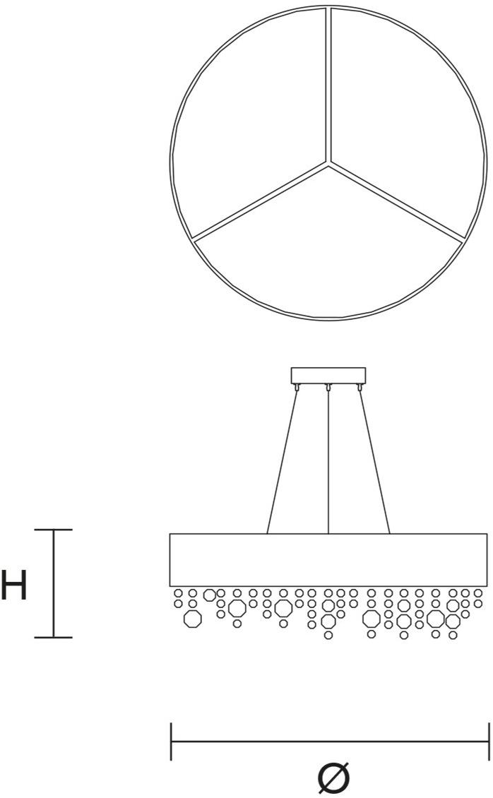Masiero Подвесной светильник из окрашенного металла и стекла Olá OLA sun-id-1444279 - Вид №3