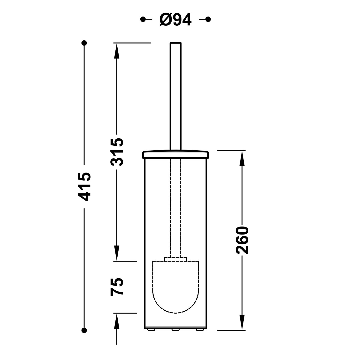 Щетка для пола-16133602OPM TRES Redondo - Вид №1