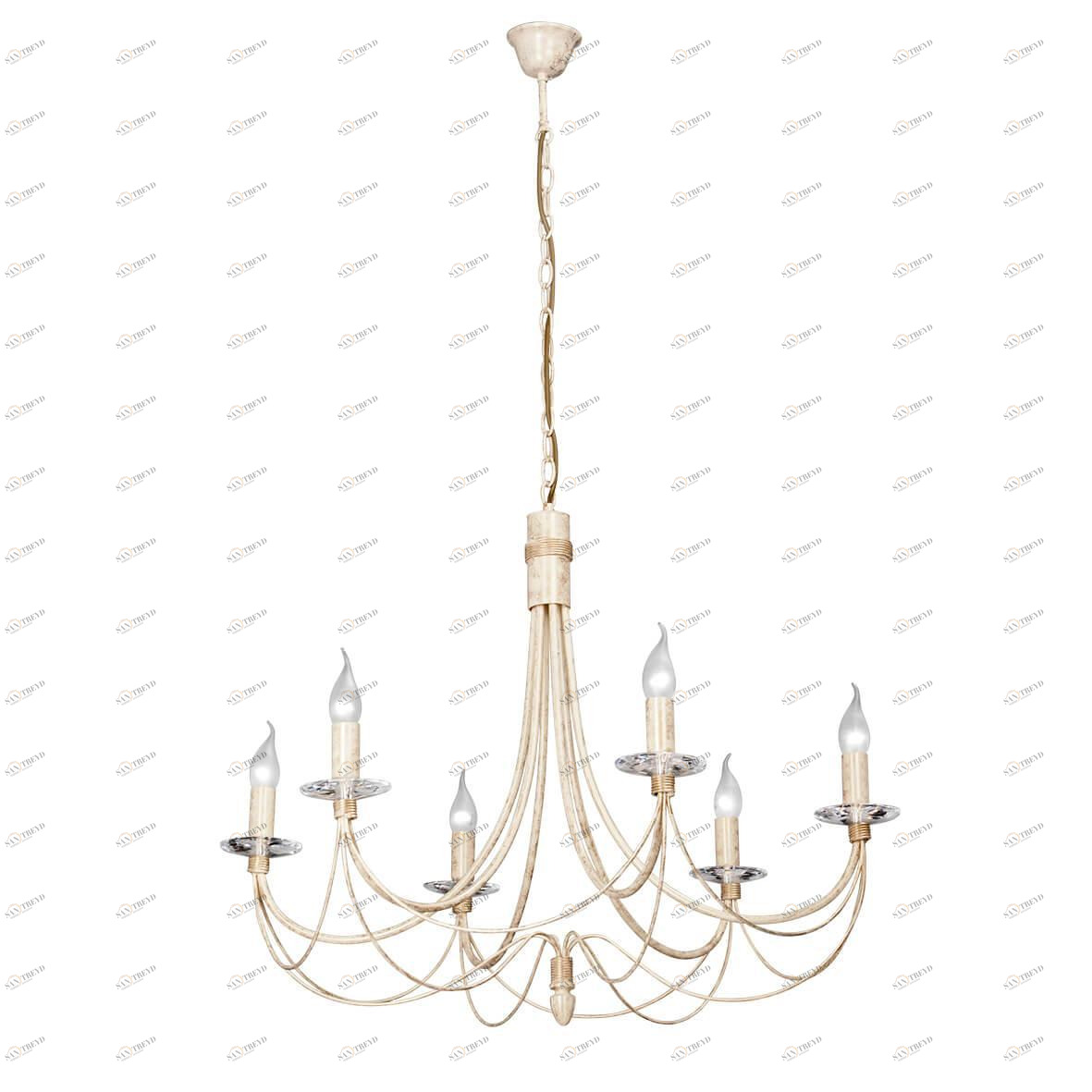 Подвесная люстра Vitaluce V1150/6 VITALUCE ДИЗАЙНЕРСКИЕ 328600 Бежевый 