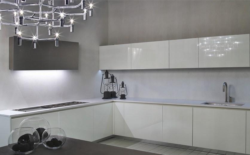 RIFRA Глянцевая белая лакированная кухня Line sun-id-1481454 - Вид №11