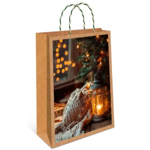 Подарочный пакет Арт и дизайн Крафт 32x26 см в ассортименте