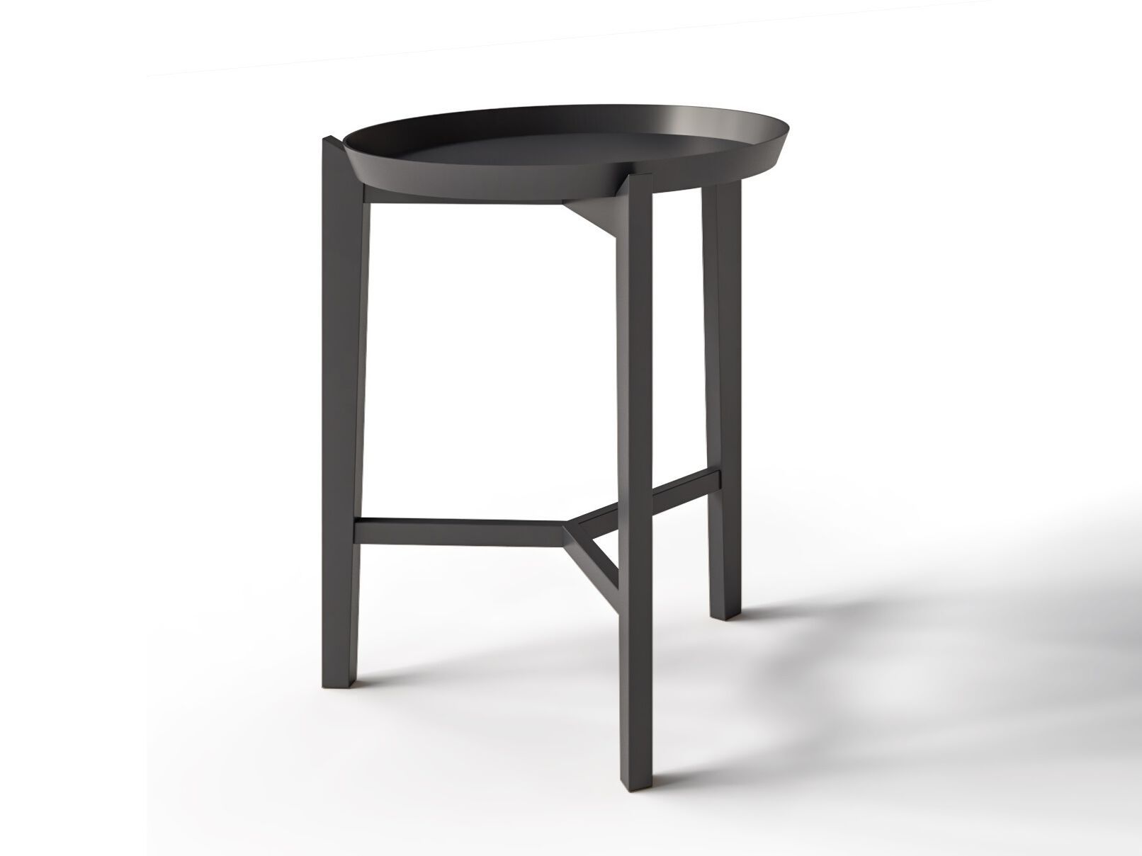 Алюминиевый низкий круглый журнальный столик Unopiù FRESBEE ARCH-00043584