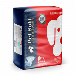 ПР0047521 Одноразовые впитывающие подгузники для животных JEANS DIAPER размер S, 8шт PET SOFT