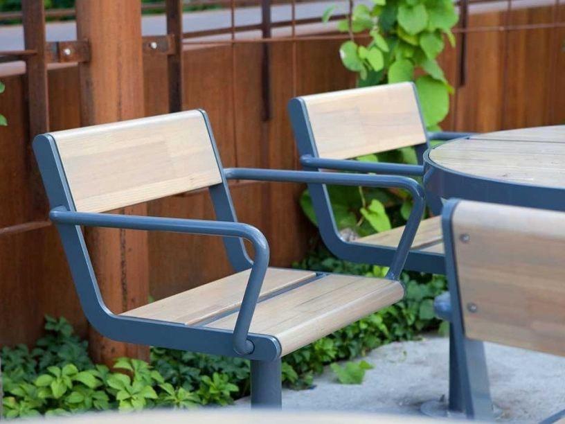 VESTRE Садовый стул из стали и дерева April sun-id-1451923 - Вид №1