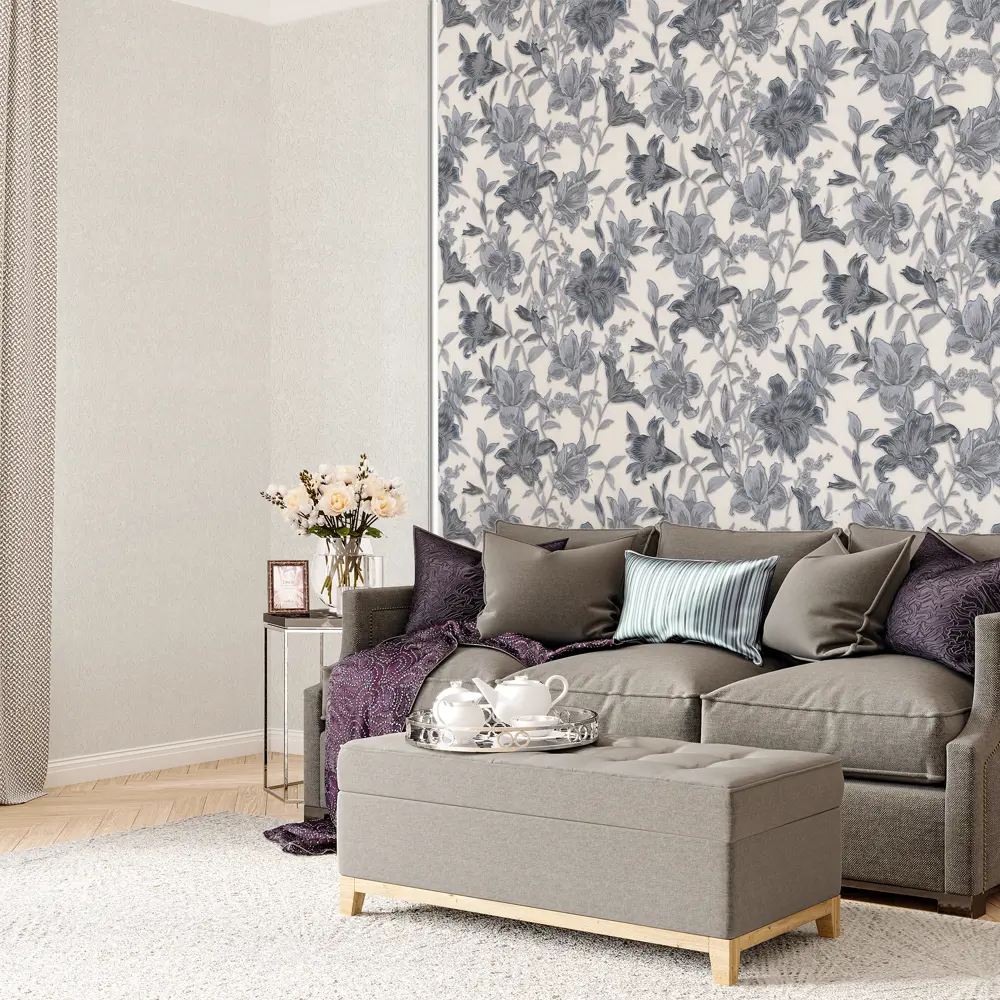 Обои флизелиновые Junona чёрно-белые 1.06 м PP71590-14 Santreyd STLM-2063219 - Вид №3