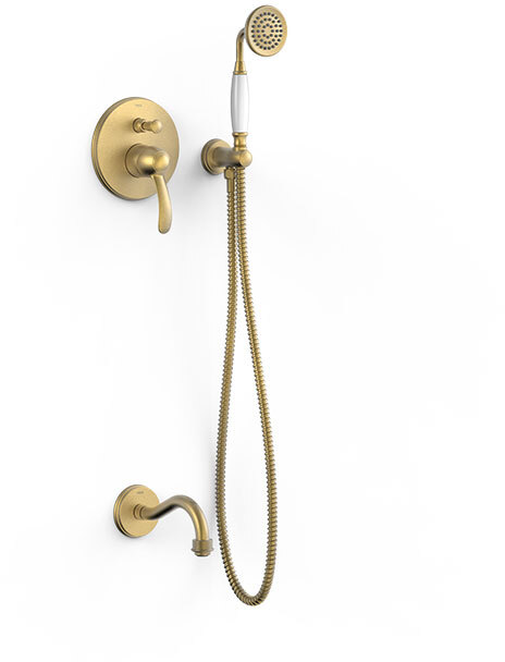 Комплект 2-ходового скрытого смесителя для душа TRES CLASIC с одной ручкой -24218005LM TRES