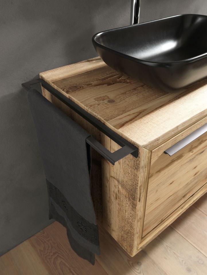 Archeda Тумба под умывальник из дерева с вешалкой для полотенец Wood sun-id-1429284 - Вид №4