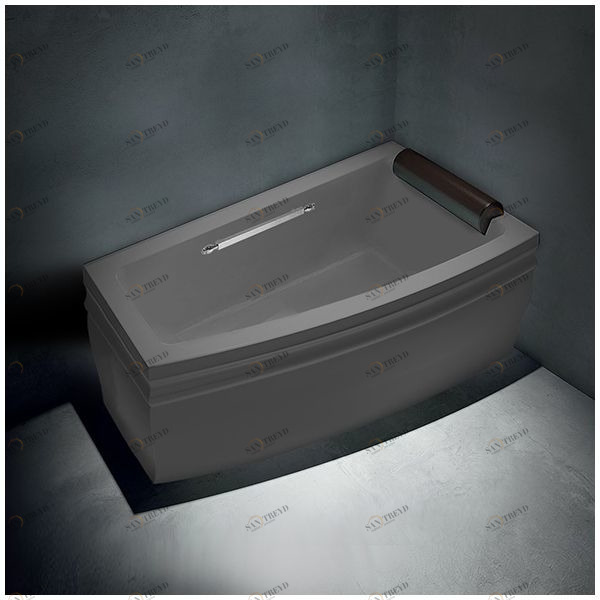 Ванна с рамой серая Gruppo treesse Blanque 1690 DXVTLV1661SE VTLV1661DXSE