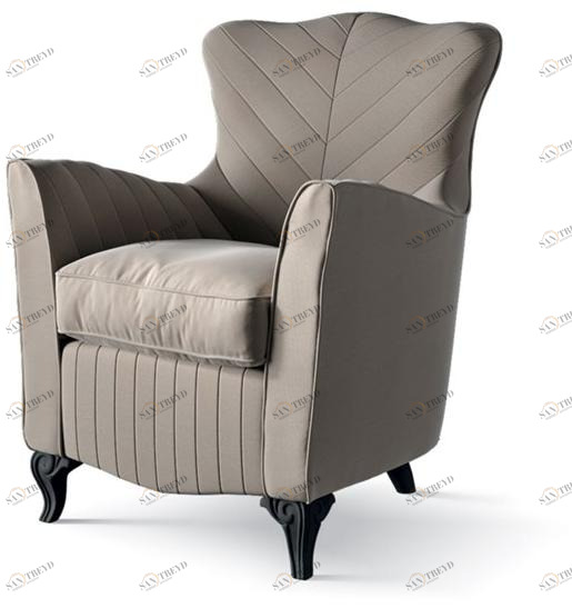 Carpanese Home Кресло из ткани с подлокотниками Heritage 5944