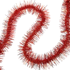 Мишура Вьюга 270 см цвет красный