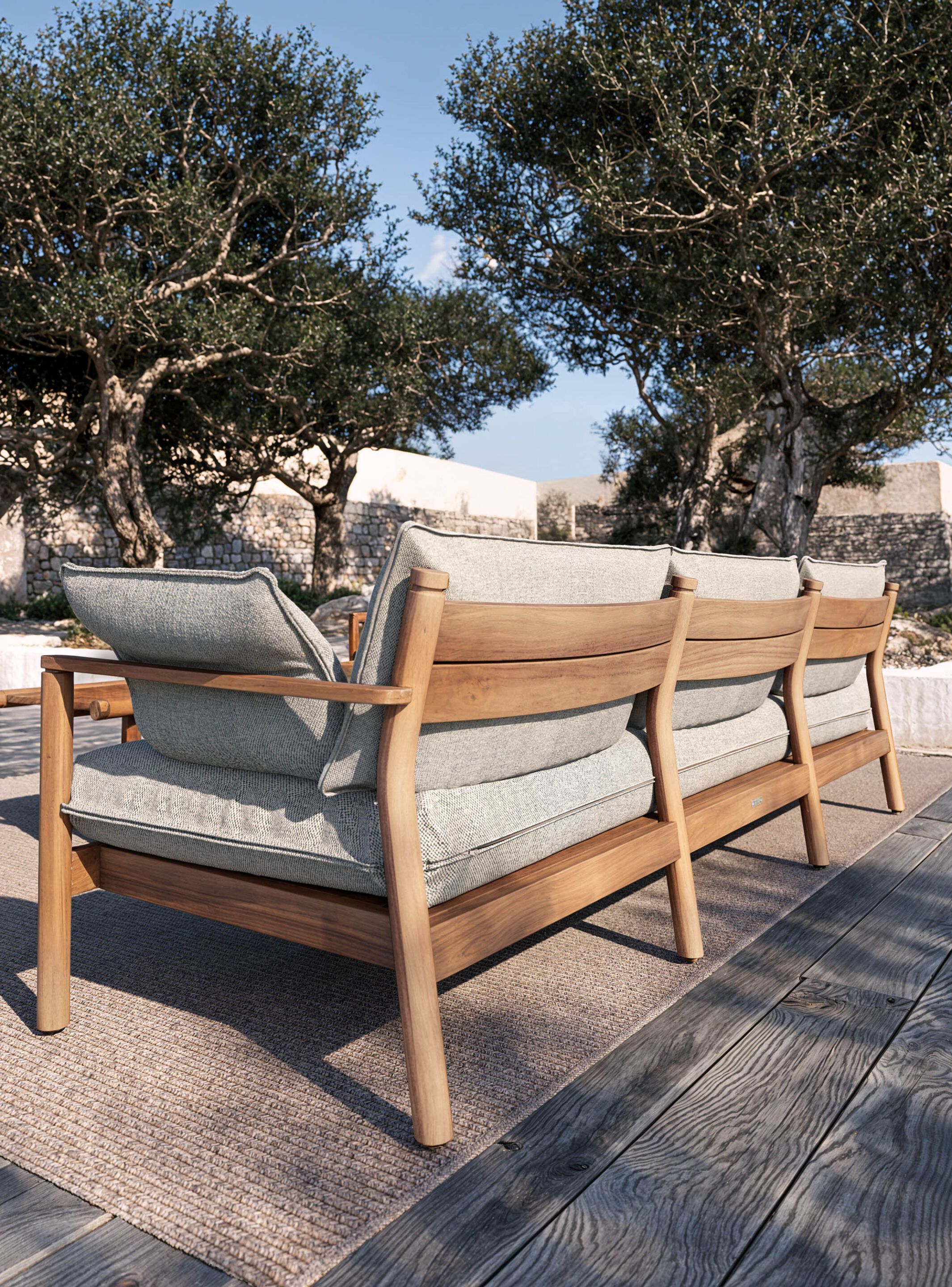 3-местный тканевый садовый диван Atmosphera Панама ARCH-00134131 - Вид №4