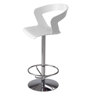 Ibis 303 Поворотный барный стул со стальным основанием по центру и корпусом из технополимера. Et al. Ibis