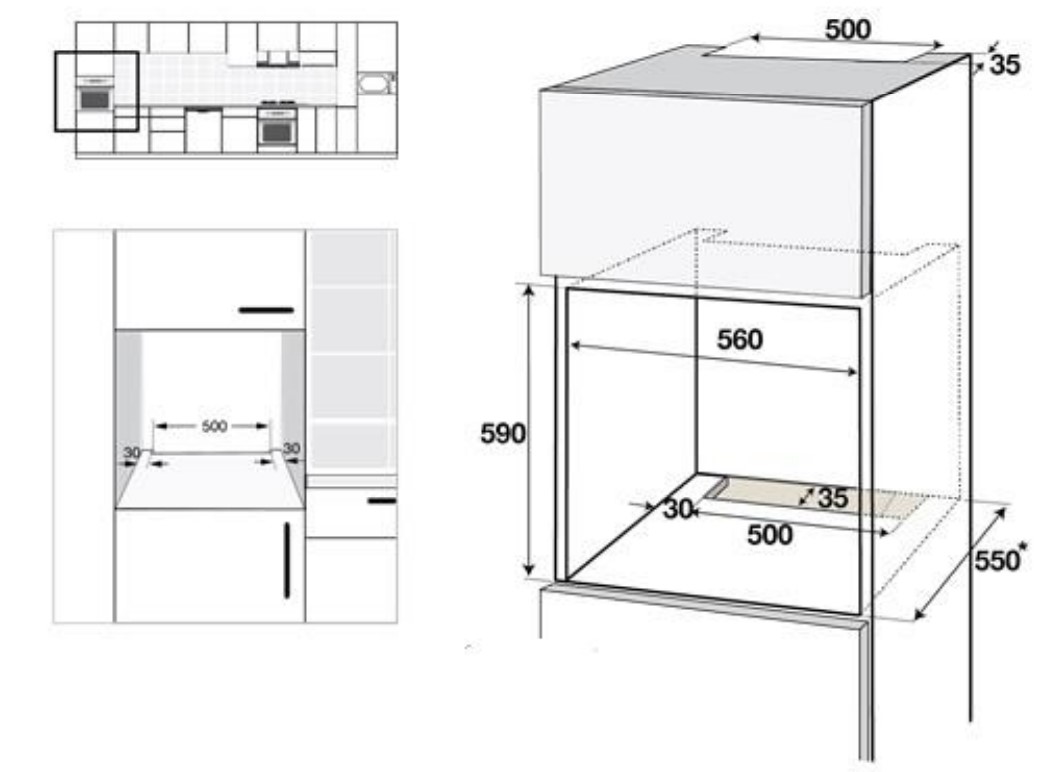 9225919 Электрический духовой шкаф SCHTOFF Decor 245 белый STDN-0099221 - Вид №6