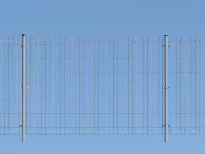Модульный забор из сварной сетки Ferro Bulloni стертые в панелях ARCH-00044109