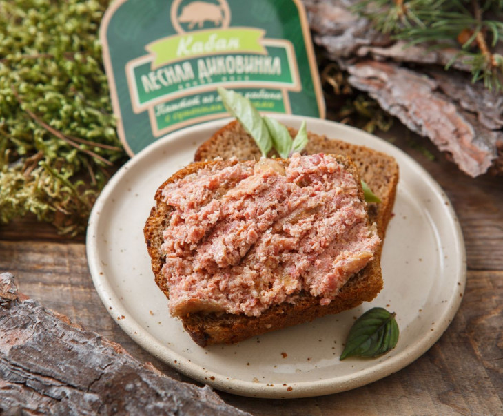 3335 Паштет из мяса кабана с сушеными яблоками (ламистер) Вкусляндия  - Вид №2