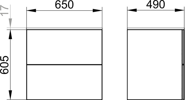 32953300000 Тумба под умывальник KEUCO Plan - Вид №2
