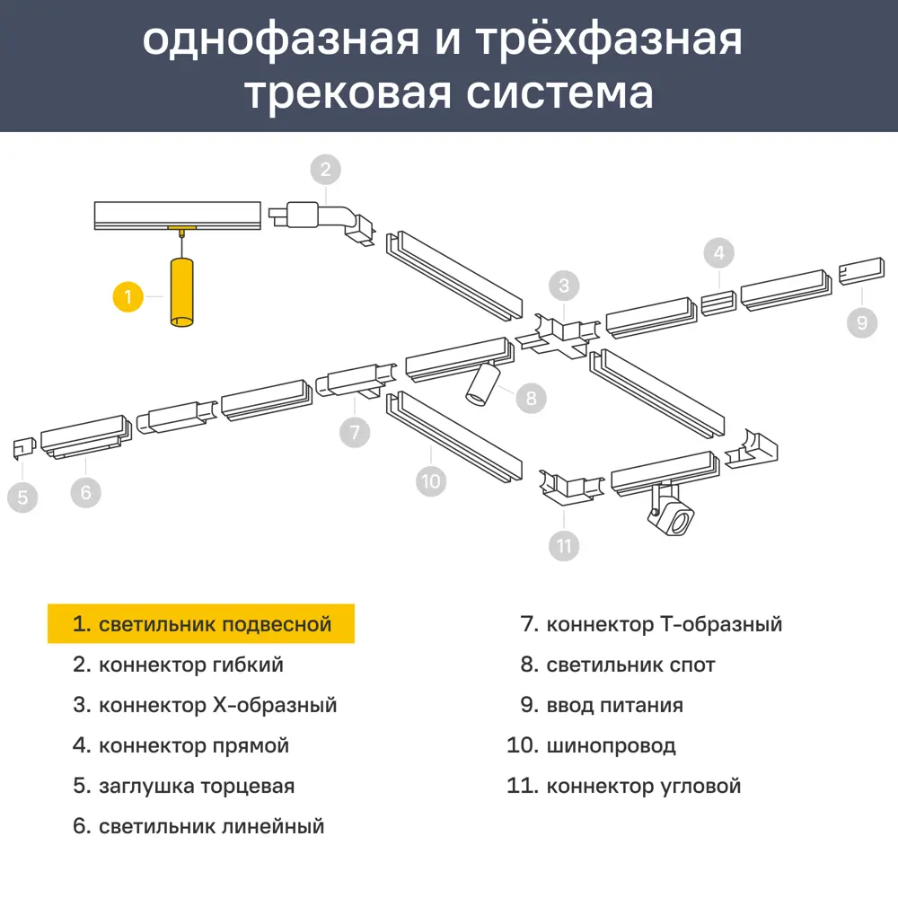 Трековый светильник светодиодный Volpe ULB-Q310 12 Вт 2 м² цвет черный 82955088 STLM-2181837  - Вид №6