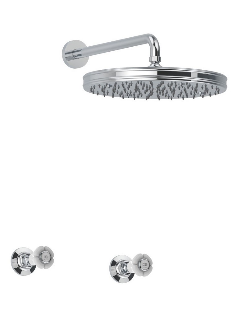 B3-143/BB/E
+ 034034, 034034 Bellosta Rubinetterie ДУШЕВАЯ ГОЛОВКА Ø305 C / НАСТЕННЫЙ РЫЧАГ + ЗАПОРНЫЕ МЕТЧИКИ Via Della Spiga