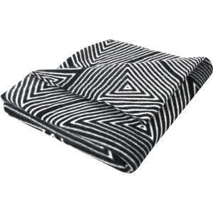 Плед Geometry 130x170 см флис цвет черно-белый