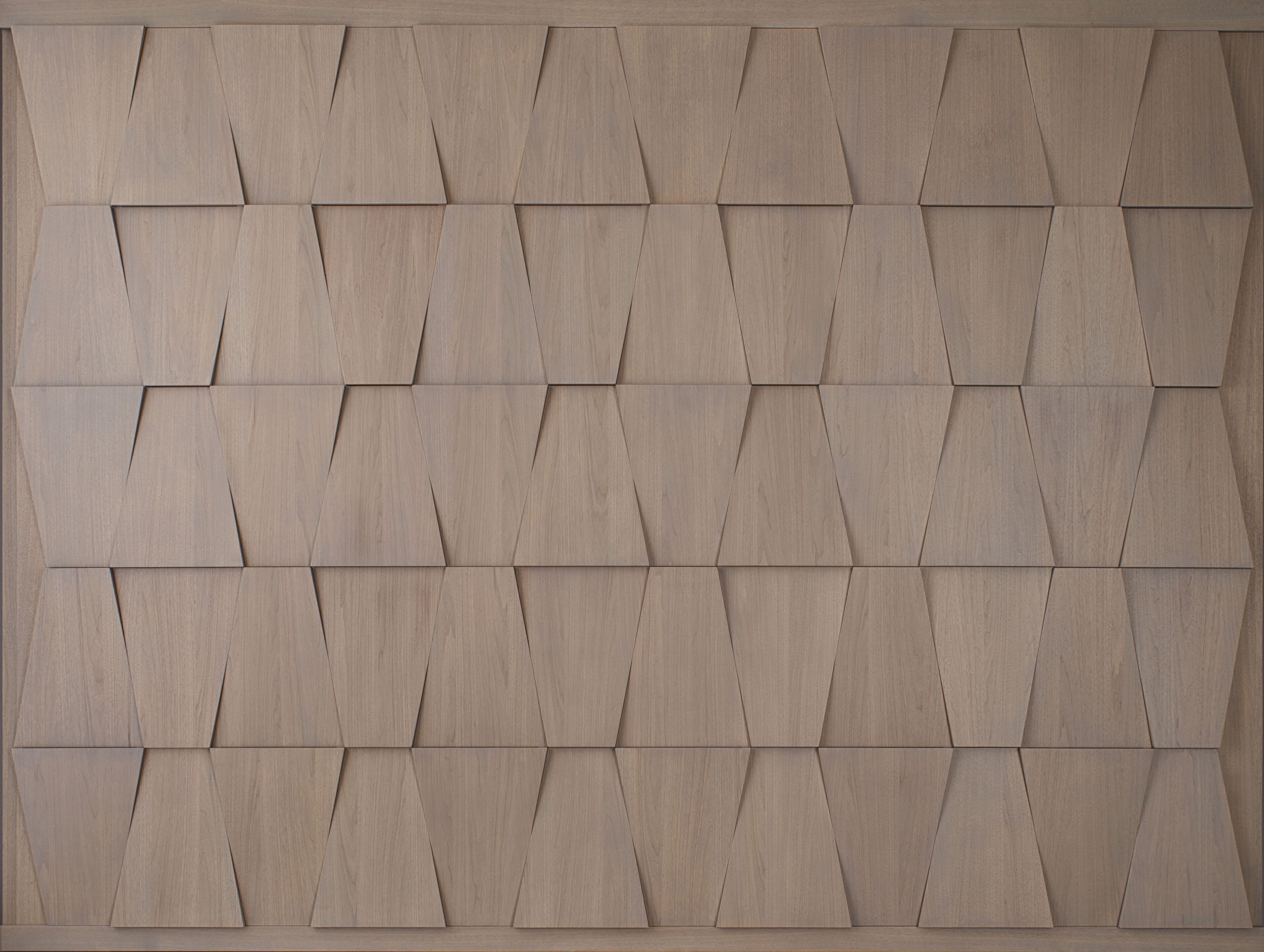 Обшивка из ореха canaletto со встроенным освещением и 3D-эффектом Modesign Brera ARCH-00018697 - Вид №4